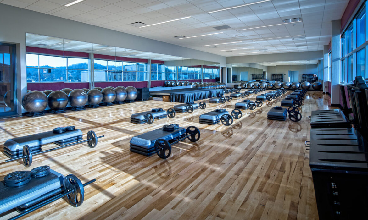 Charles E. Lakin YMCA weights and equipment
